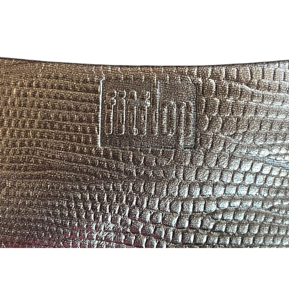 FITFLOP Womens US 10/EU 42 Beaded Pewter Slip-On Comfort Flip Flop Thong Sandals - Picture 3 of 7